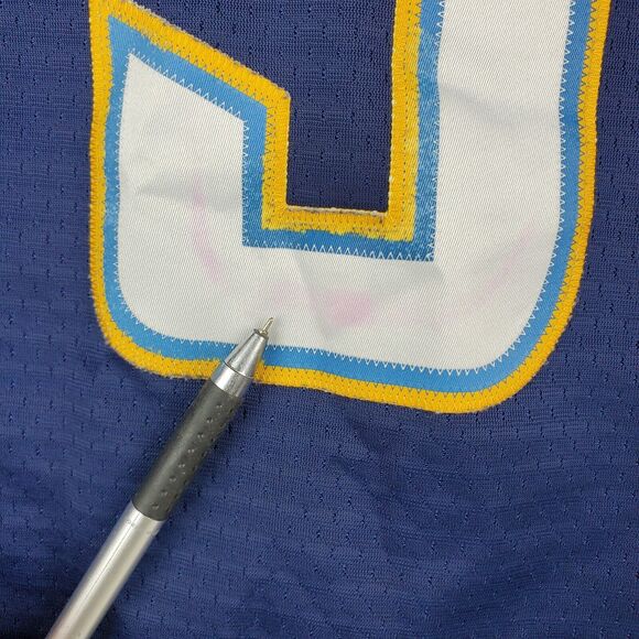 SAN DIEGO CHARGERS Jersey Youth Large Blue ANTONIO CROMARTIE #31 Retro REEBOK - Picture 7 of 9